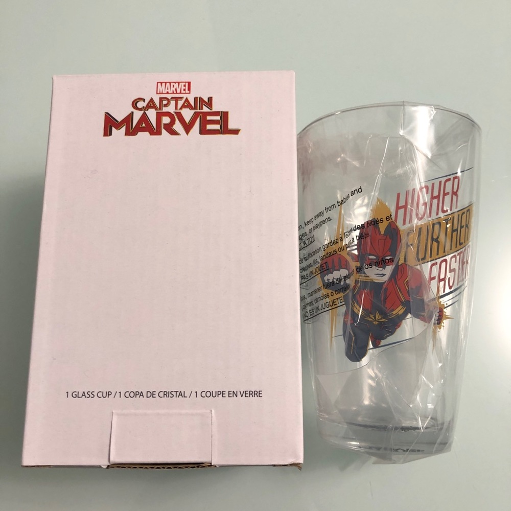 Funko Captain Marvel Pint Glass EXCLUSIVE